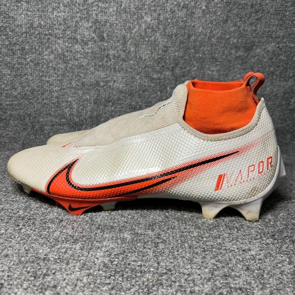 Nike Vapor Edge Pro 360 AO8277-104 Mens US 14 Shoes White Orange Football Cleats main image 8